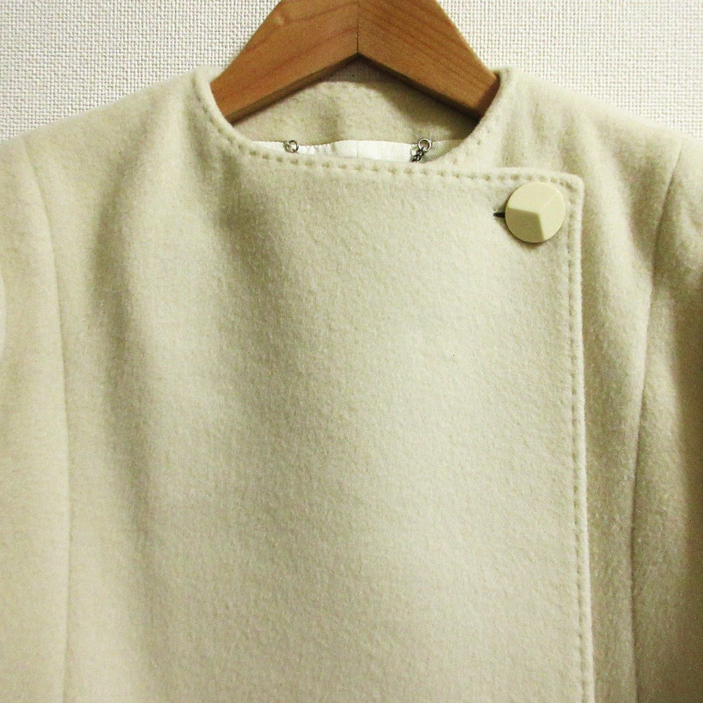 ステラ マッカートニー ウール カシミヤ ノーカラー ジャケット