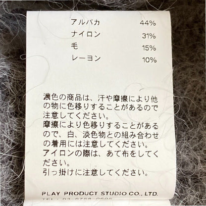 プランクプロジェクト シャギースリットニット アルパカプルオーバー