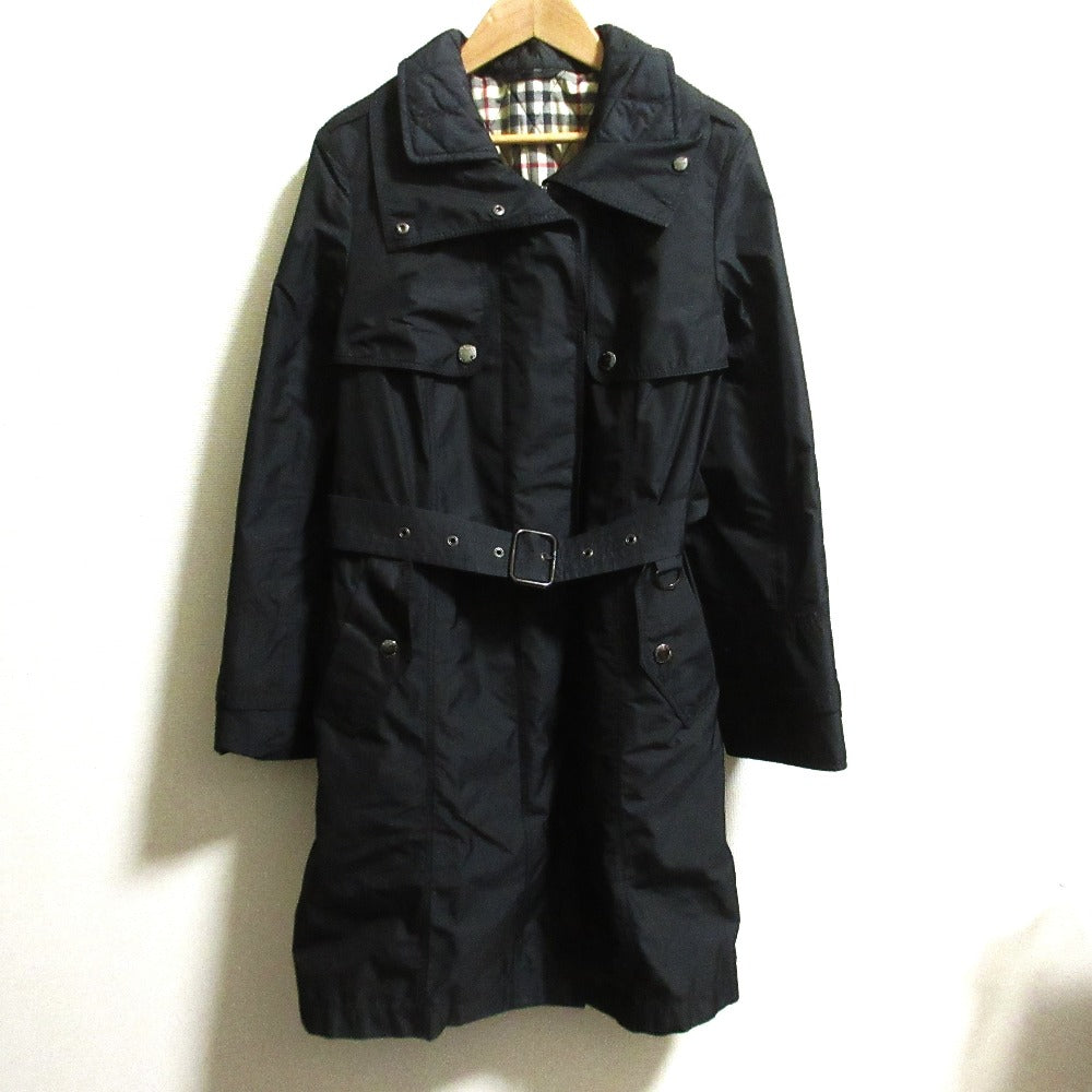 バーバリー ロンドン ノバ チェック キルティング ライナー モッズ コート