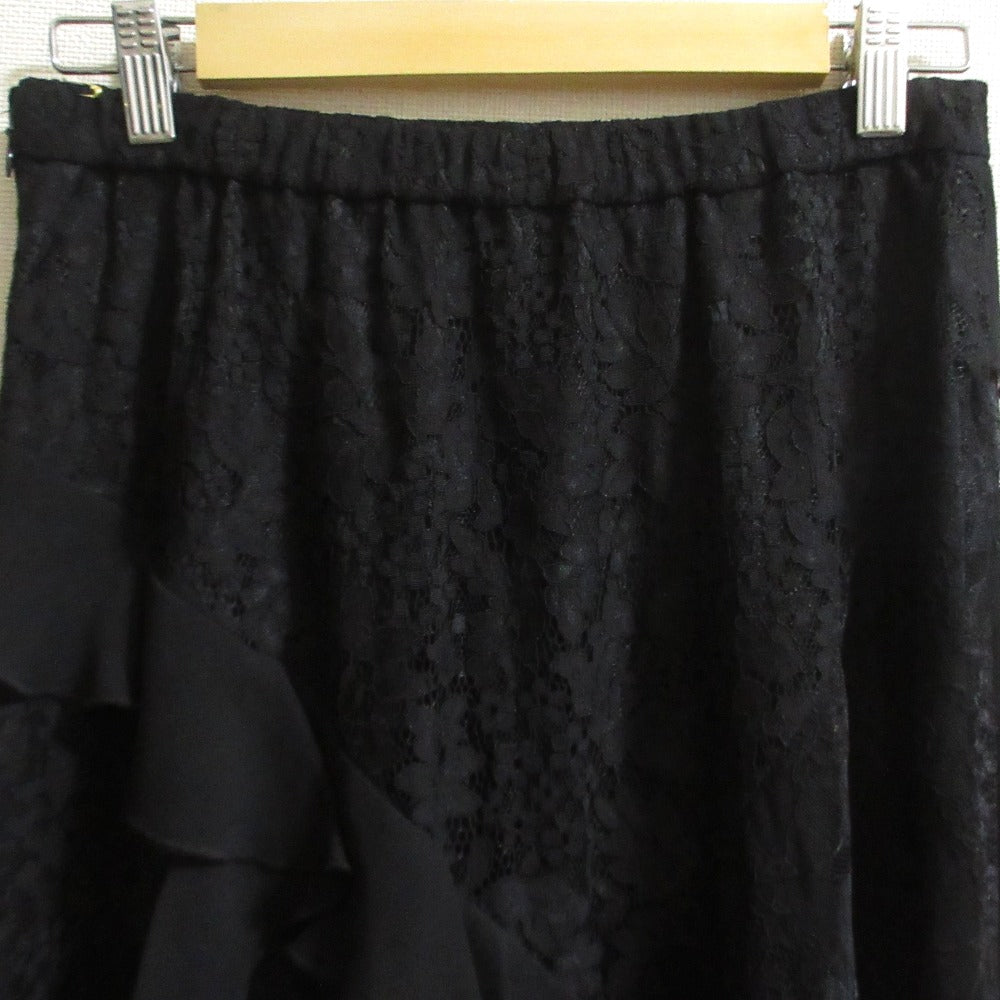 GRACE CONTINENTAL シフォン トリミング レース スカート