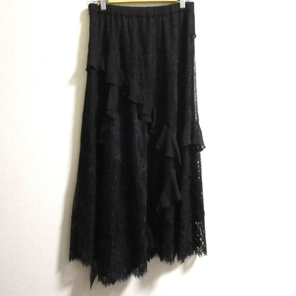 GRACE CONTINENTAL シフォン トリミング レース スカート