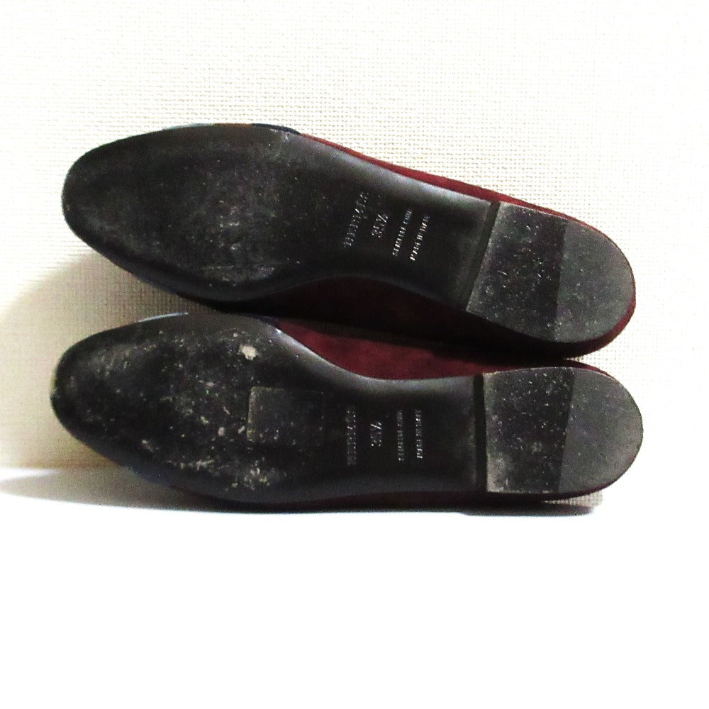 エルメス H フラットパンプス35 1/236.5 レザー パンプス
