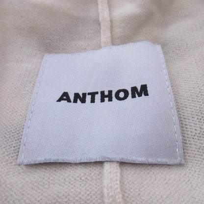 ANTHOM Vネックボーダーニットプルオーバー
