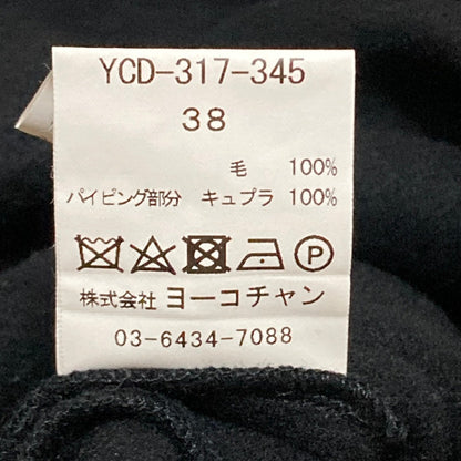 ヨーコチャン ウールノースリーブミニドレス