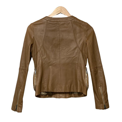 DKNY ラム レザー ライダース ジャケット