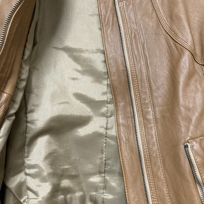 DKNY ラム レザー ライダース ジャケット