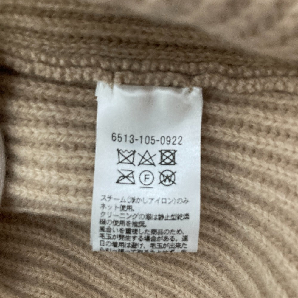 ドゥロワー 9G畦編みクルーネックニット ウール ニット