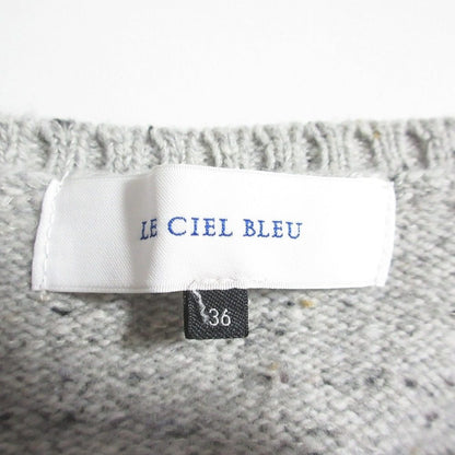 LE CIEL BLEU ネップヤーンケーブルニットトップ