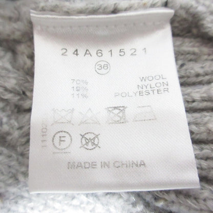LE CIEL BLEU ネップヤーンケーブルニットトップ