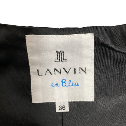 ランバンオンブルー コサージュ付きツイードコート