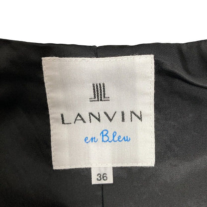 ランバンオンブルー コサージュ付きツイードコート