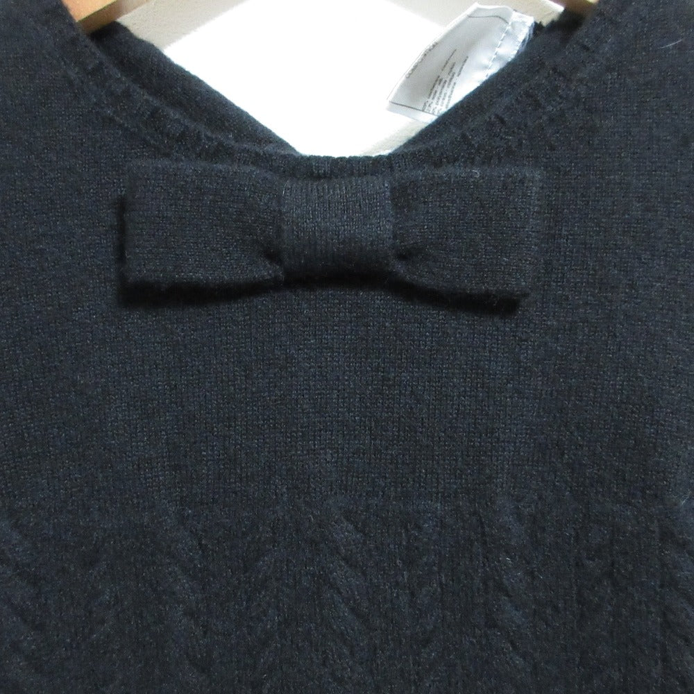シャネル カシミヤショートスリーブケーブルニットセーター
