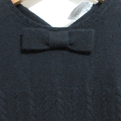 シャネル カシミヤショートスリーブケーブルニットセーター
