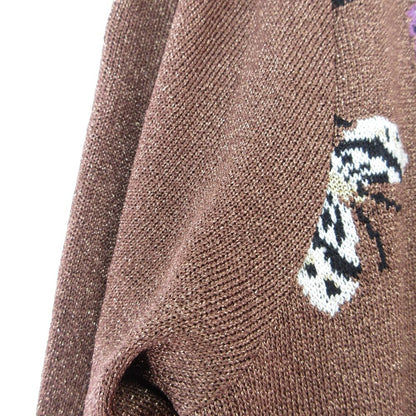 トヨコサイトウ 蝶々刺繍ニットワンピース