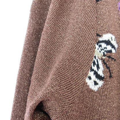 トヨコサイトウ 蝶々刺繍ニットワンピース