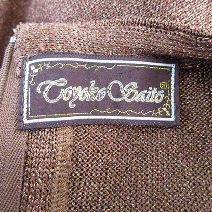 トヨコサイトウ 蝶々刺繍ニットワンピース