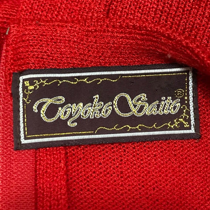 トヨコサイトウ フラワー刺繍ニットセーター