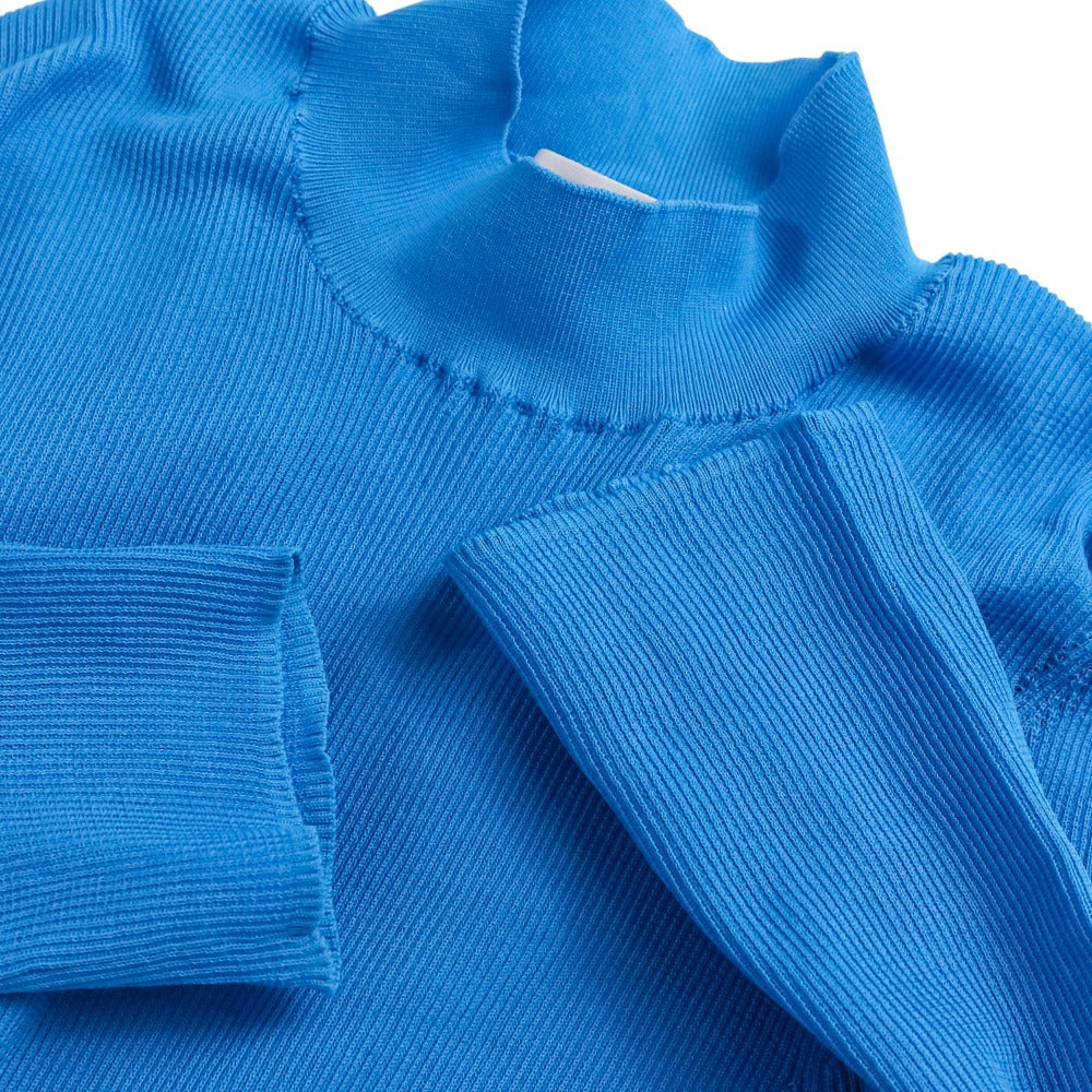 エンフォルド RIB STAND NECK HALF SLEEVE ニットトップス