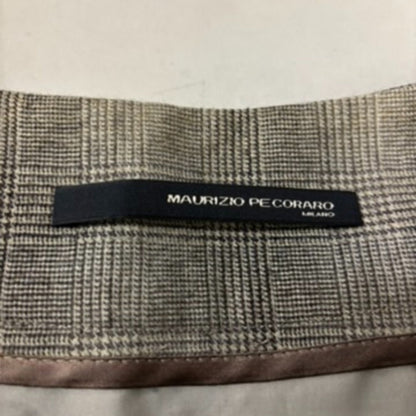 MAURIZIO PECORARO グレンチェックプリーツスカート