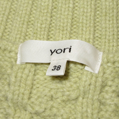 yori ウールケーブルニットカーディガン