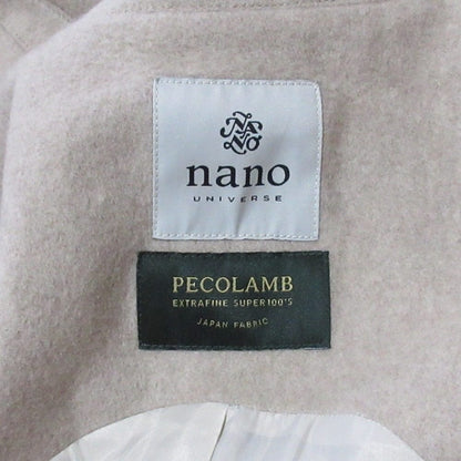 ナノユニバース PECOLAMB SUPER100’s ウール2wayコート