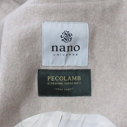 ナノユニバース PECOLAMB SUPER100’s ウール2wayコート