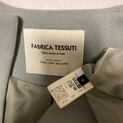 ユナイテッドアローズグリーンレーベルリラクシング FAbRICA TESSUTI メルトンノーカラーコート