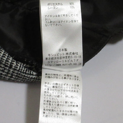 ミューニック ウールリングチェックドビー イージーパンツ