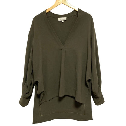STUDIO NICHOLSON ウールVネックブラウス