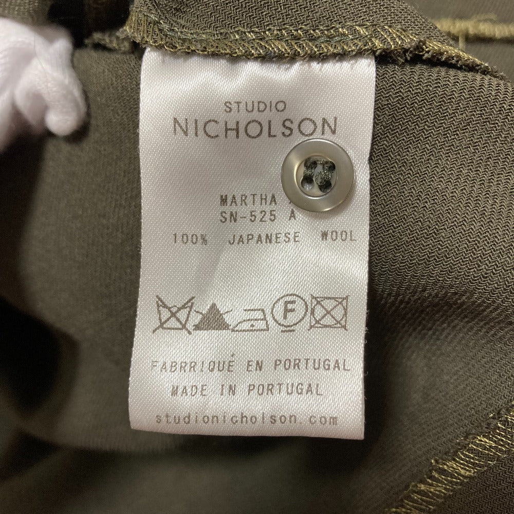 STUDIO NICHOLSON ウールVネックブラウス
