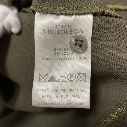 STUDIO NICHOLSON ウールVネックブラウス