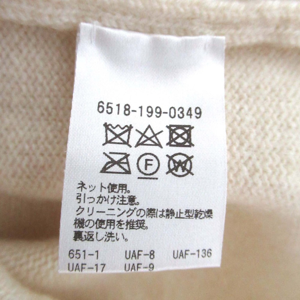 ドゥロワー カシミヤノースリーブニット