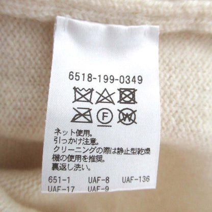 ドゥロワー カシミヤノースリーブニット