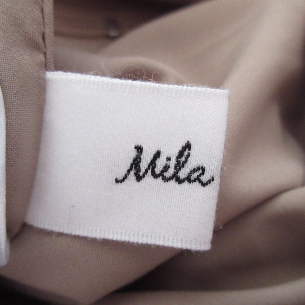 Mila Owen バイアス切替え パイソンプリントスカート