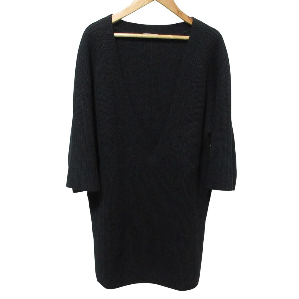 クロエ Vネック カシミヤ ニットワンピース
