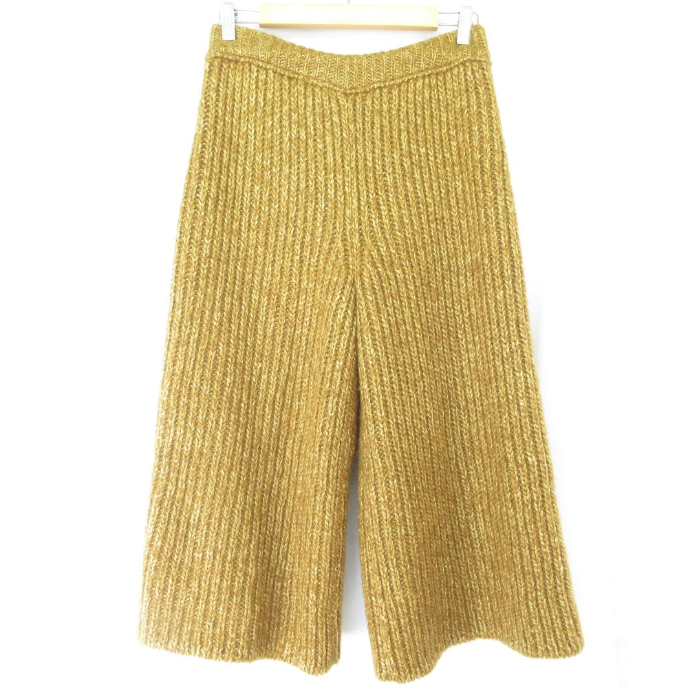 ドゥロワー シルクモヘヤニットワイドパンツ