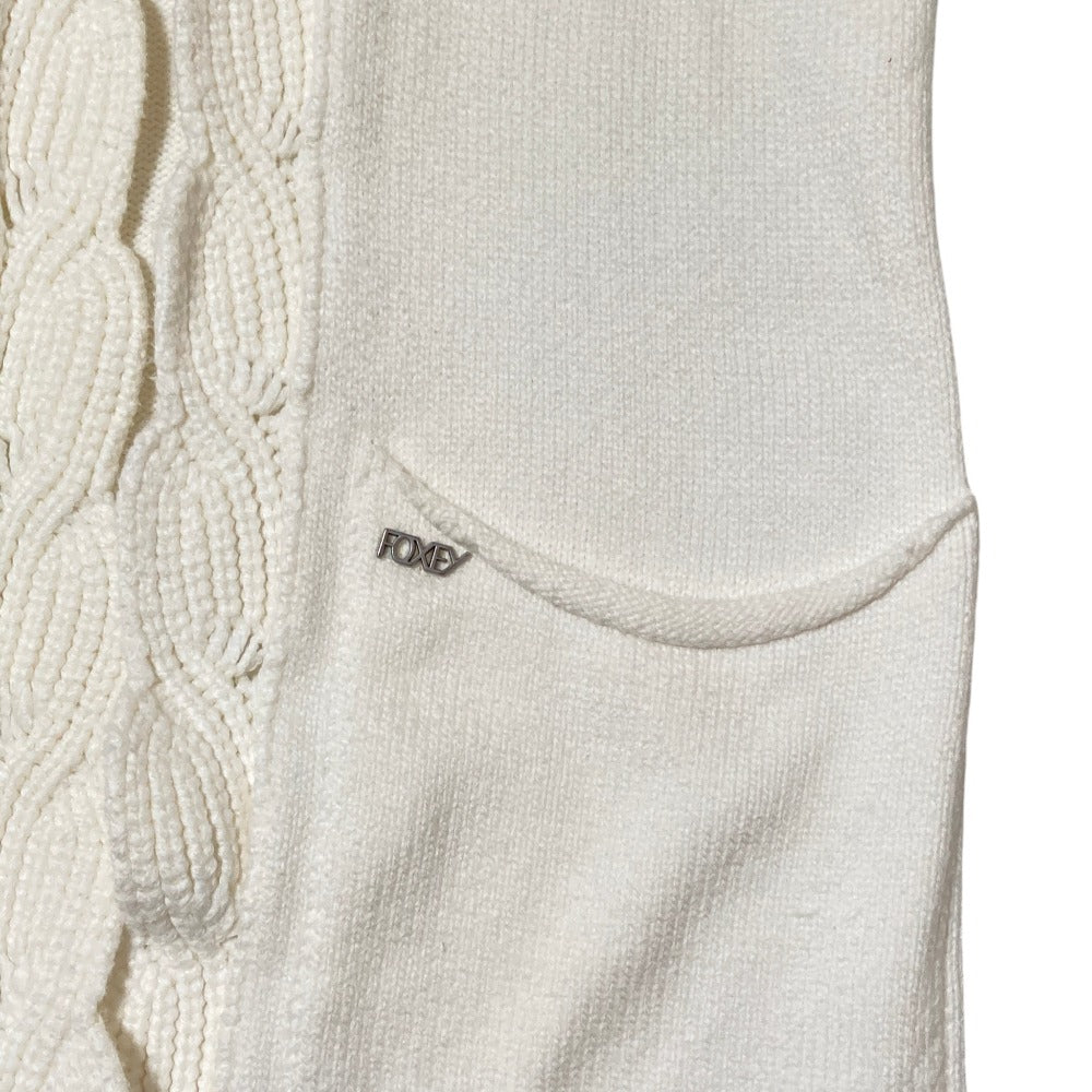 フォクシーニューヨーク ニットフーディカーディガン