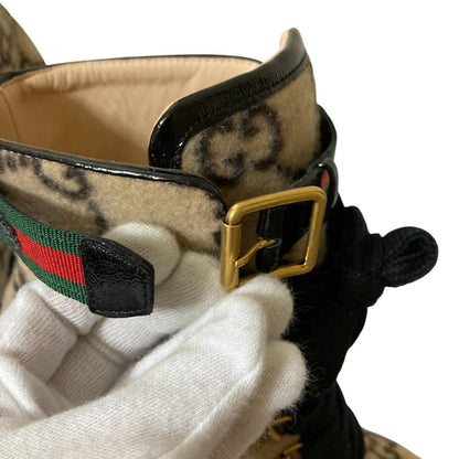 グッチ GG柄 シェリーライン ウール アンクルブーツ
