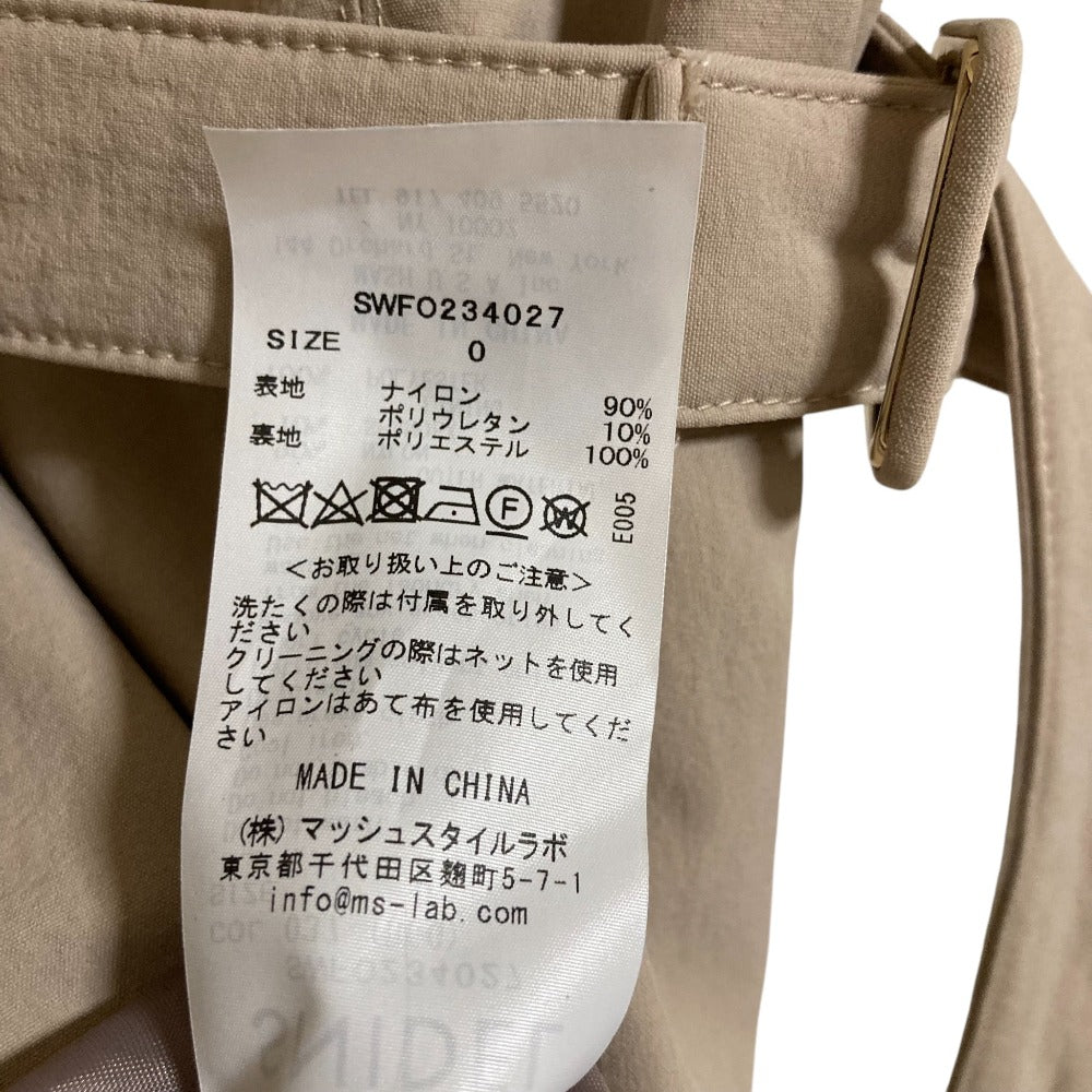 スナイデル 袖スリットデコルテオープンミニワンピース ワンピース