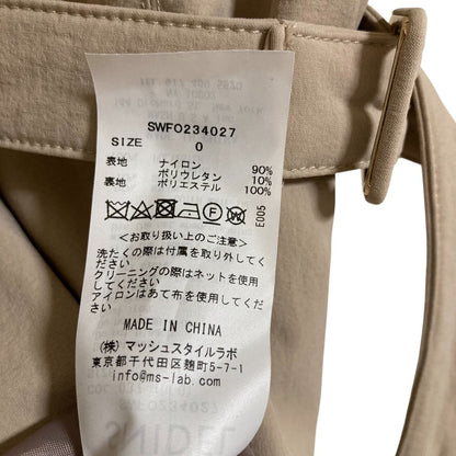 スナイデル 袖スリットデコルテオープンミニワンピース ワンピース