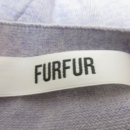 FURFUR ラップウエストニットドレス シフォンスリーブ ロングワンピース