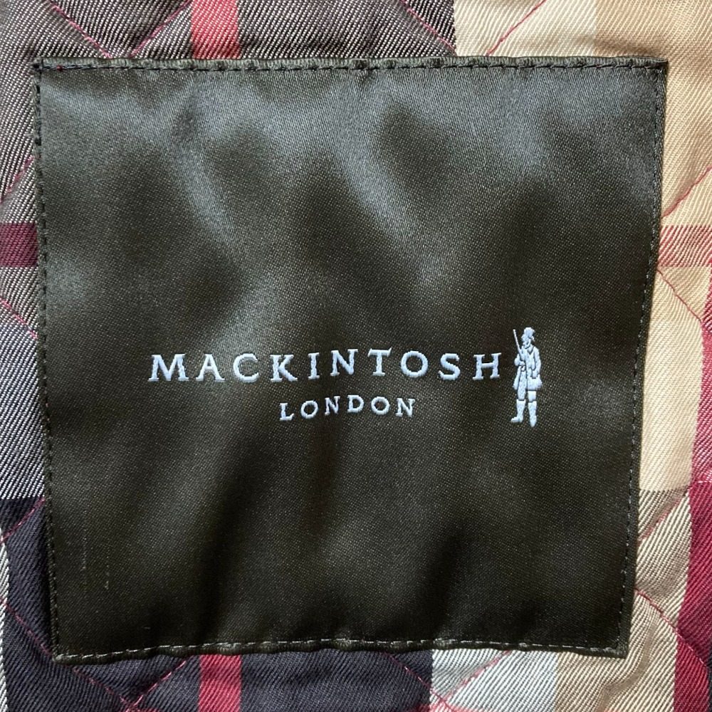 マッキントッシュ チェック裏地キルティングコート