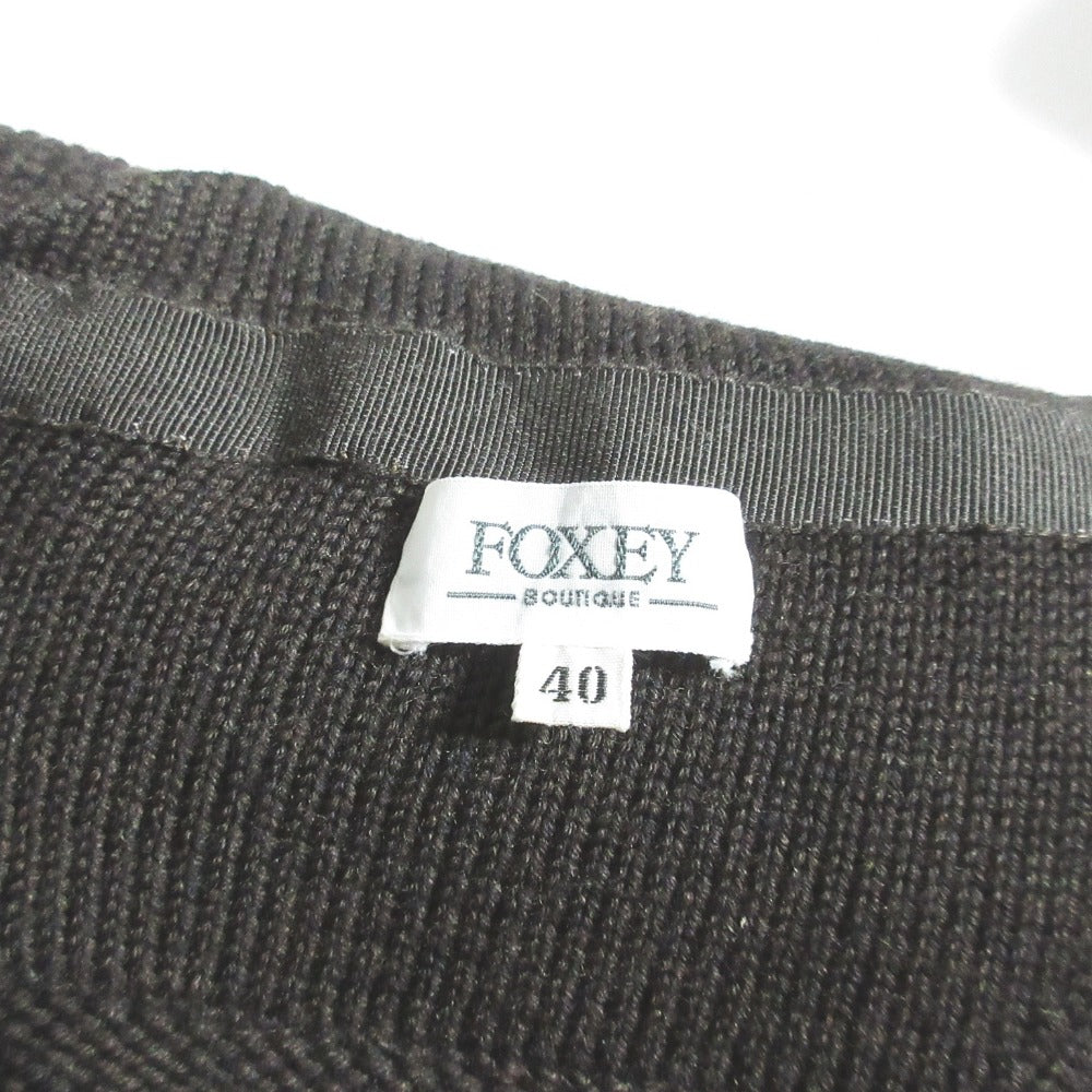 FOXEY BOUTIQUE ウールニットカーディガン