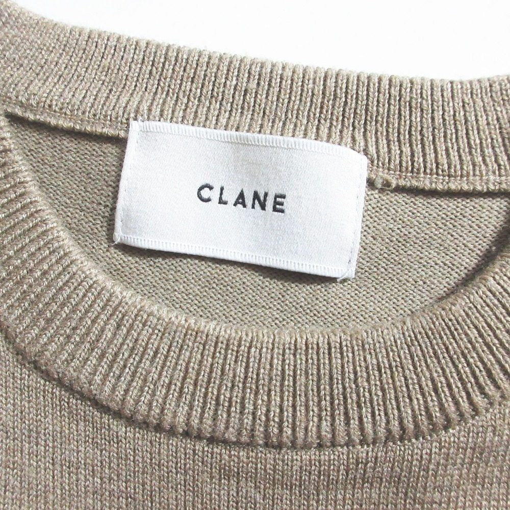 CLANE PANEL FLARE KNIT トップス