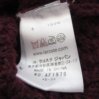 ラコステ タートルネックニットプルオーバー