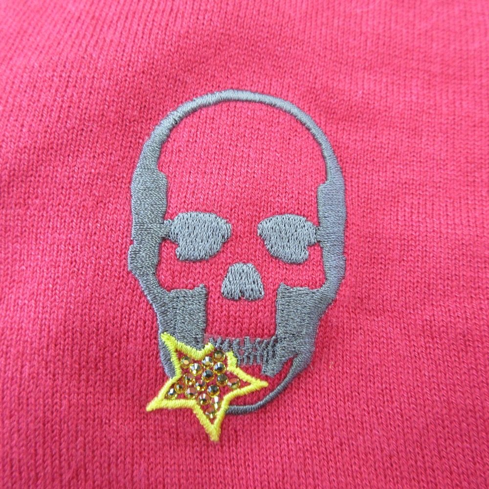 ルシアンペラフィネ スカル刺繍 シルクカシミヤニット