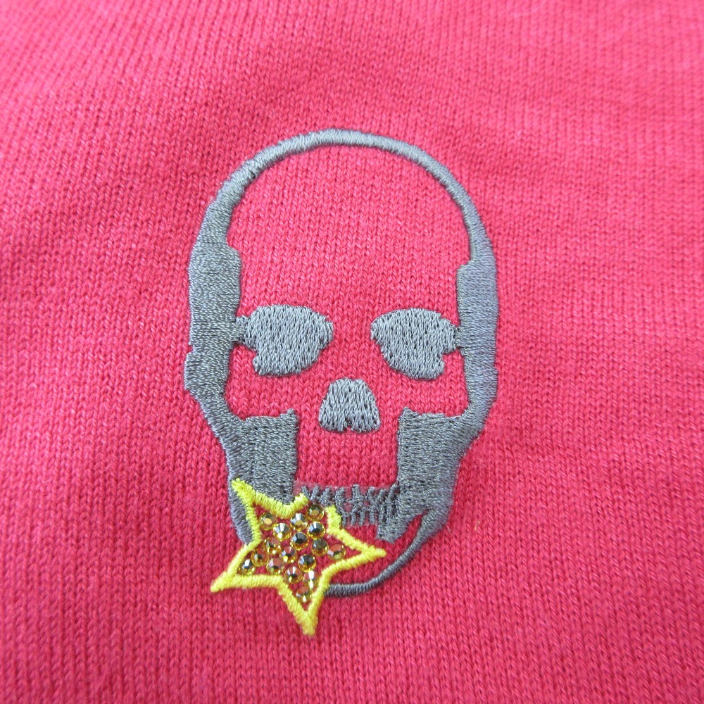 ルシアンペラフィネ スカル刺繍 シルクカシミヤニット