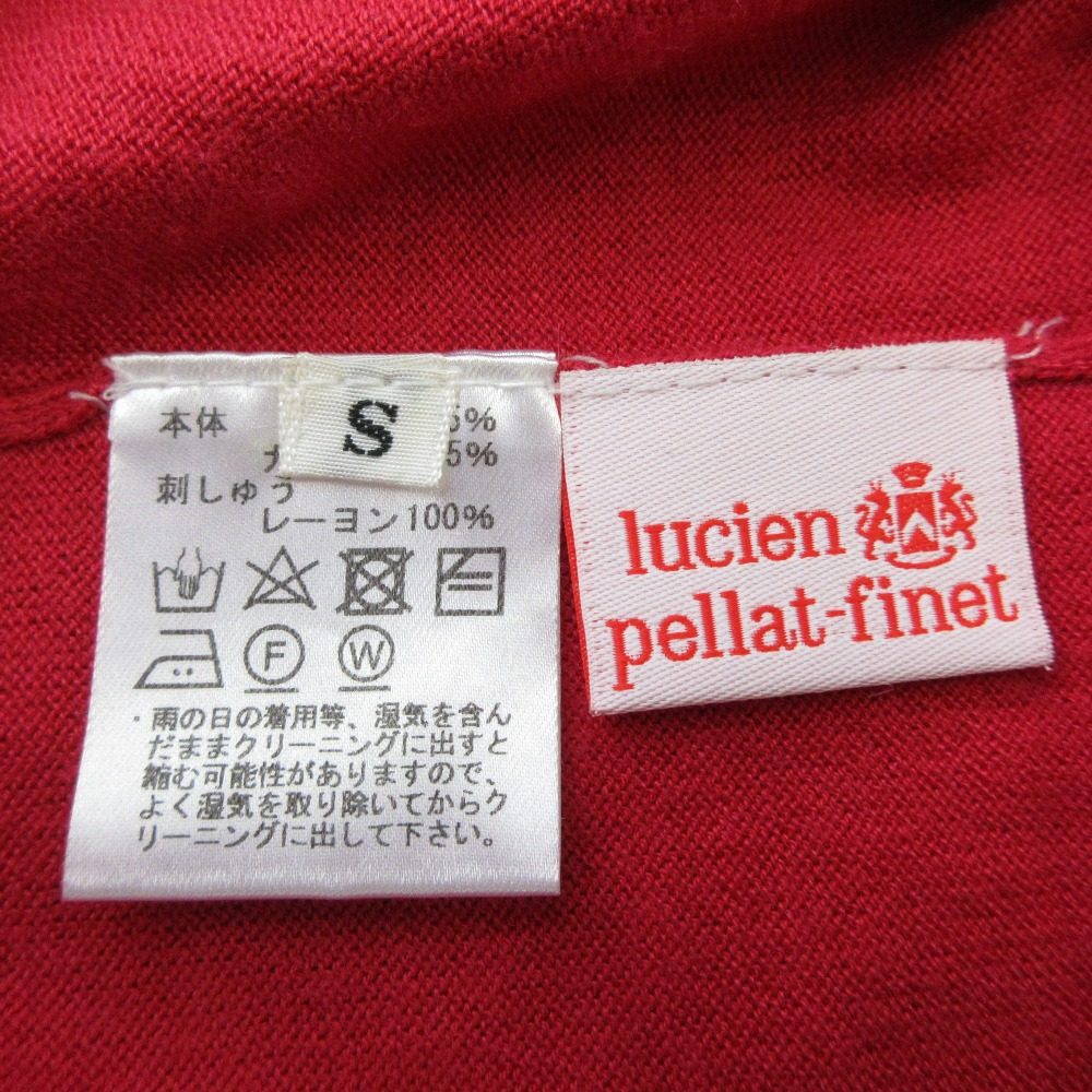 ルシアンペラフィネ スカル刺繍 シルクカシミヤニット