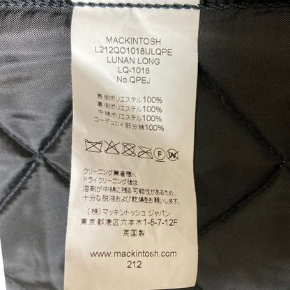 マッキントッシュ LUNAN LONG ノーカラーキルティングコート