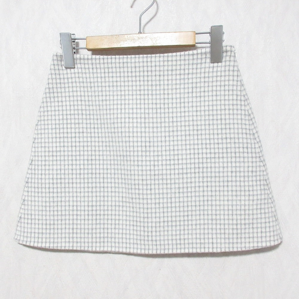 セオリー PATTERN COAT HW MINI S ウールスカート